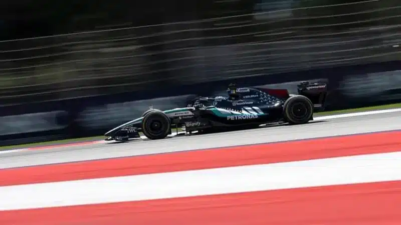 Kimi Antonelli during second practice at the 2026 Austrian Grand Prix
