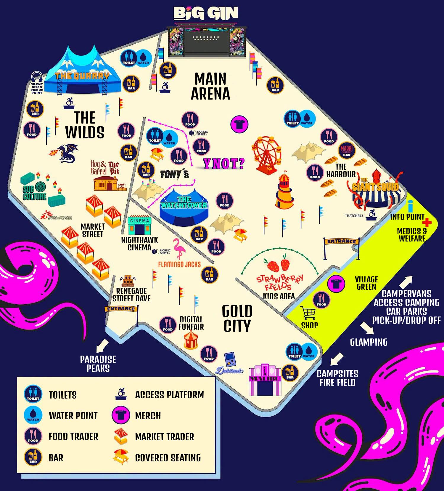 y not festival map 2026