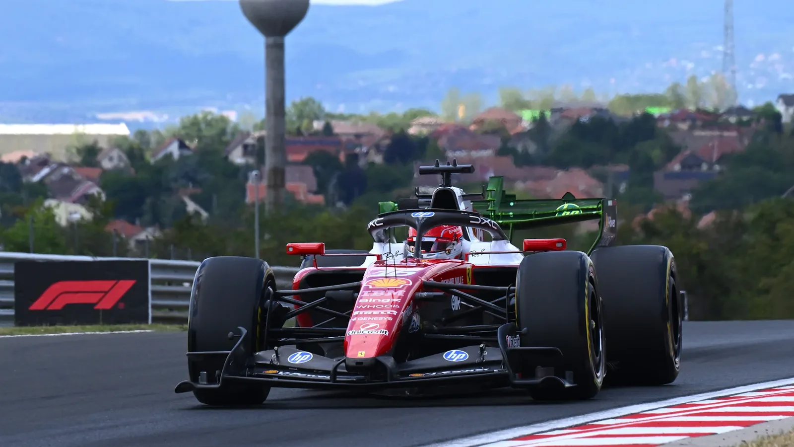 Hungarian Grand Prix: Charles Leclerc fastest as Lance Stroll's Aston Martin has suspension failure in first practice
