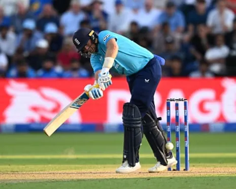 Joe Root plays an attacking shot