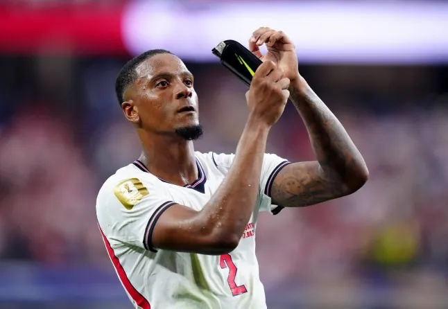 File photo dated 17-06-2026 of England defender Ezri Konsa who says the "brotherhood" in the squad fuelled their famous World Cup victory over Mexico. Issue date: Monday July 6, 2026. PA Photo. Photo credit should read Bradley Collyer/PA Wire.